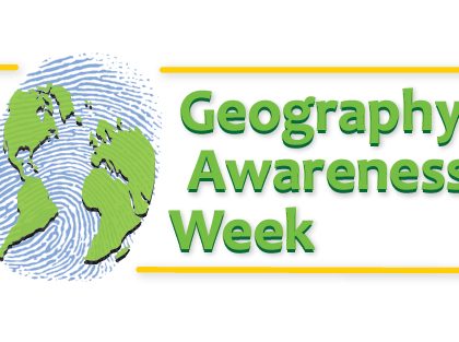 locandina la settimana della consapevolezza geografica