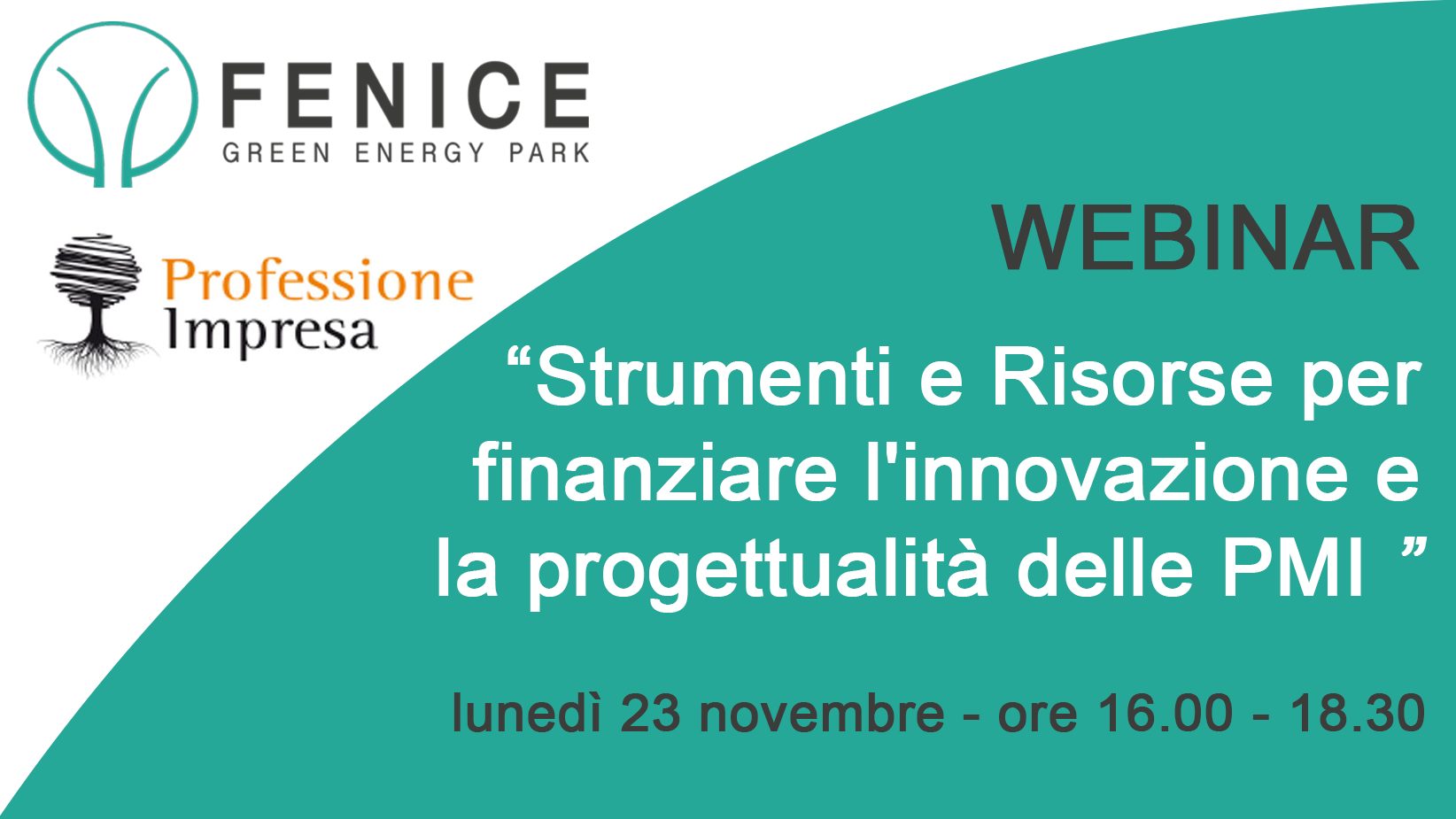 locandina "strumenti e risorse per finanziare l'innovazione"