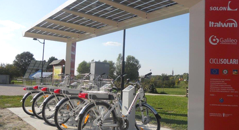 Pista ciclo-pedonale e stazione bici elettriche - fondazione la fenice